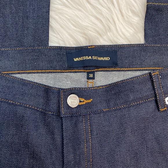 Vanessa Seward Victoire Dark Wash Jeans, Size 38/6 - Picture 15 of 17
